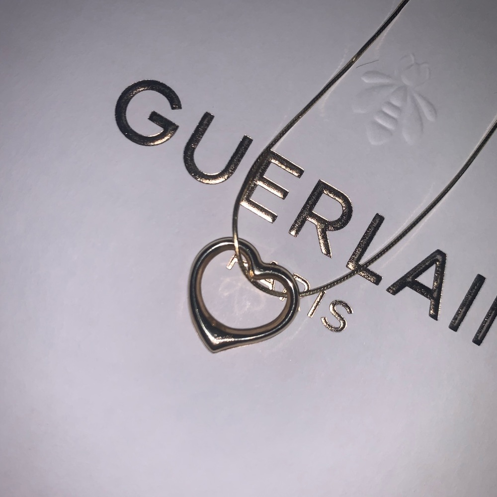 10k Gold Open Heart Pendant (w/ Generic Gold Tone Chain)